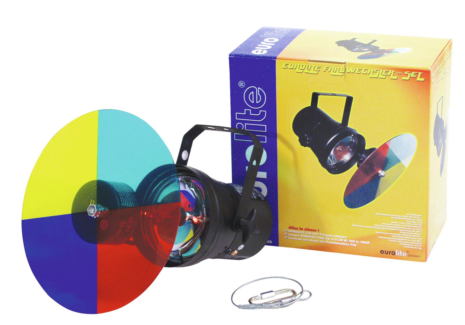 EUROLITE Farbwechslerset + PAR-36 Pinspot EUROLITE Farbwechslerset + PAR-36 Pinspot