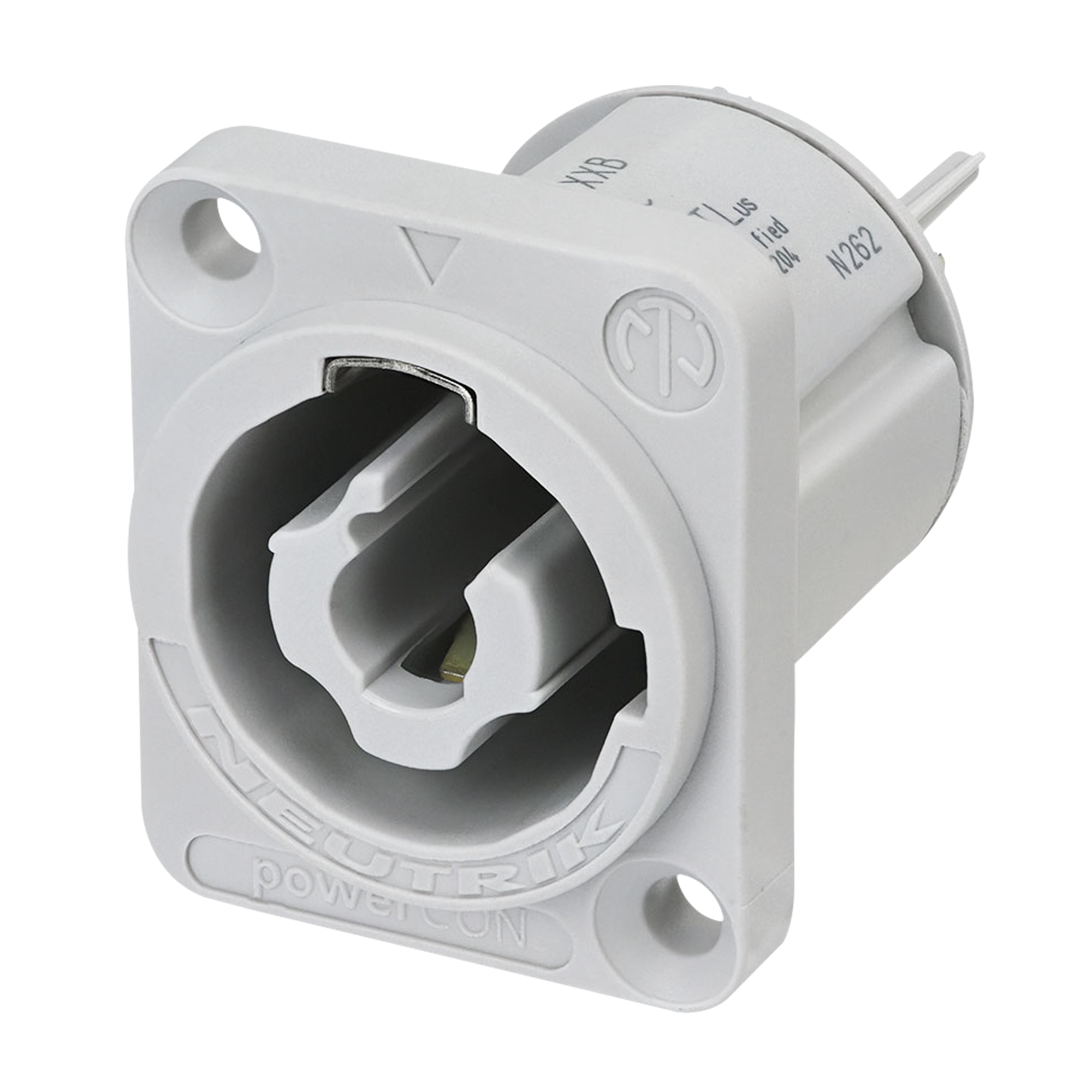 NEUTRIK powerCON Chassis Output 20 A - grau