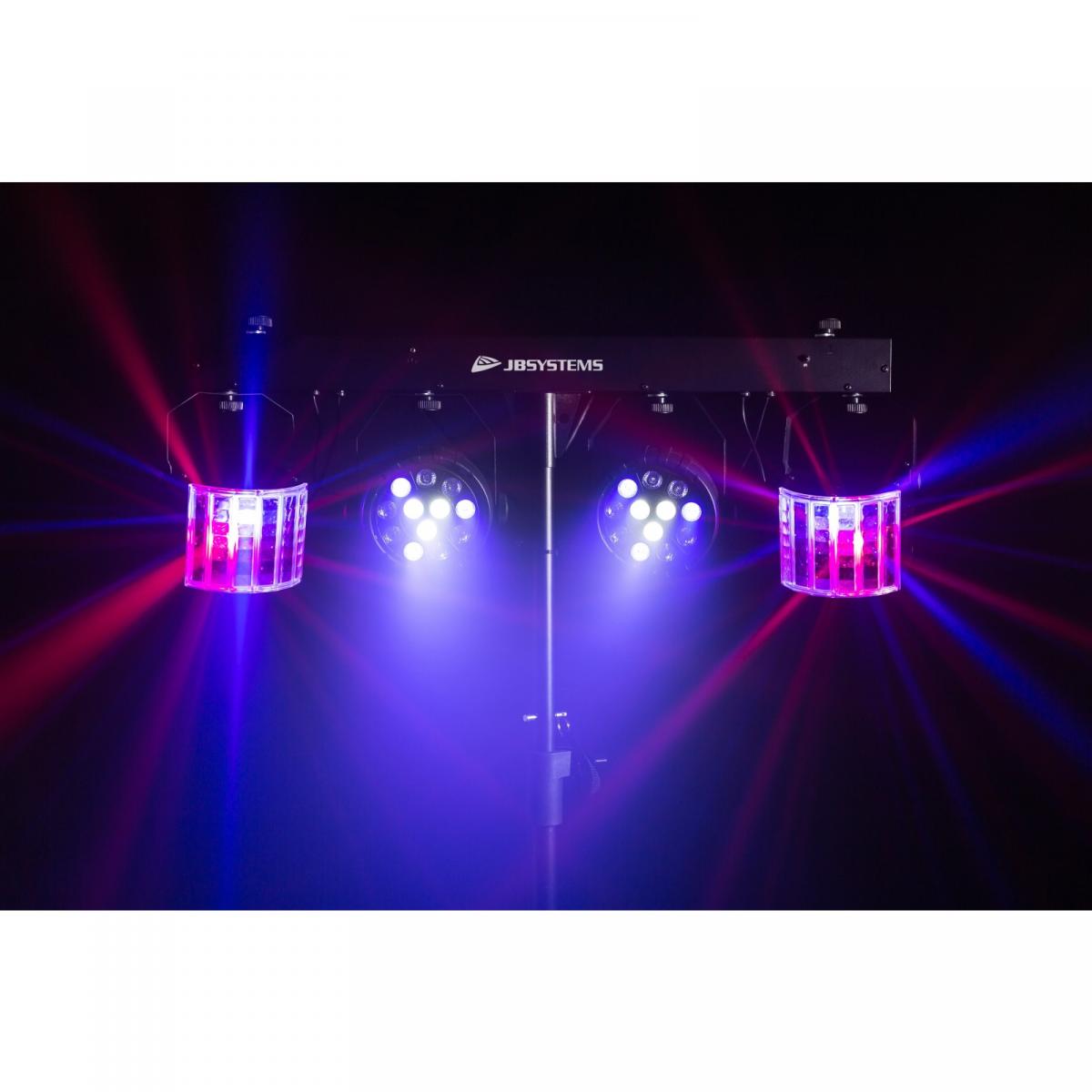 JB Systems USB PARTYSET LED Party Lichtanlage inkl. Transporttaschen und IR Controller