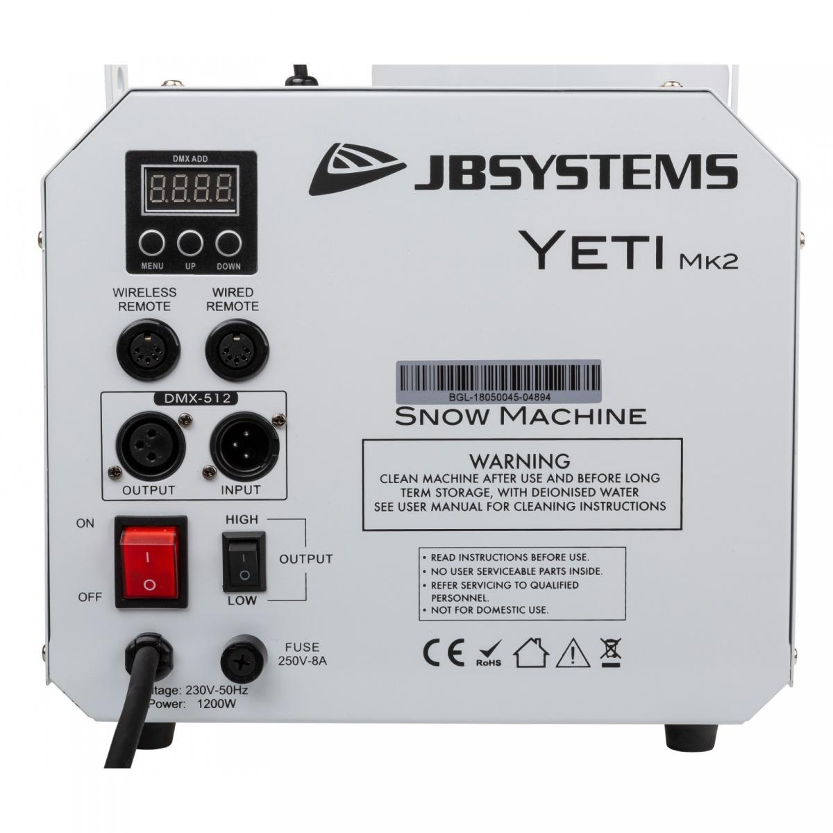 JB Systems YETI Mk2 Schneemaschine