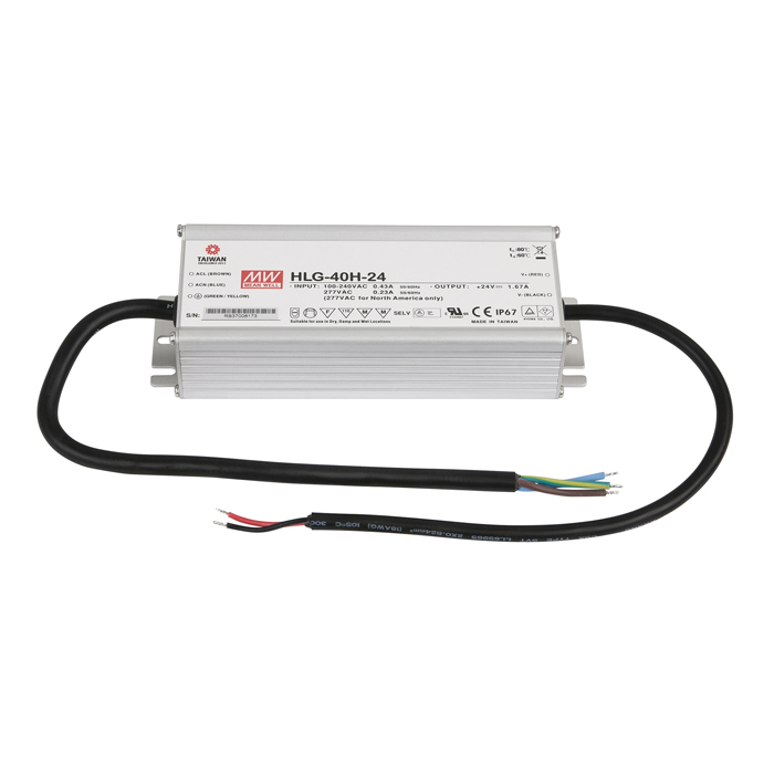 MEANWELL LED Power Supply 40 W/24 V DC MEAN WELL HLG-40H-24 MEANWELL LED Power Supply 40 W/24 V DC MEAN WELL HLG-40H-24