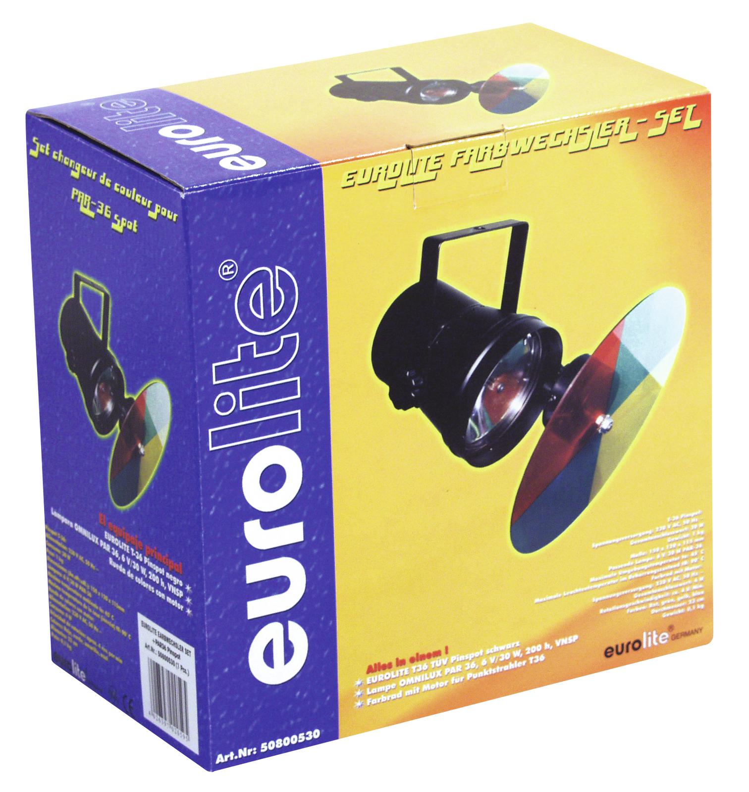 EUROLITE Farbwechslerset + PAR-36 Pinspot EUROLITE Farbwechslerset + PAR-36 Pinspot