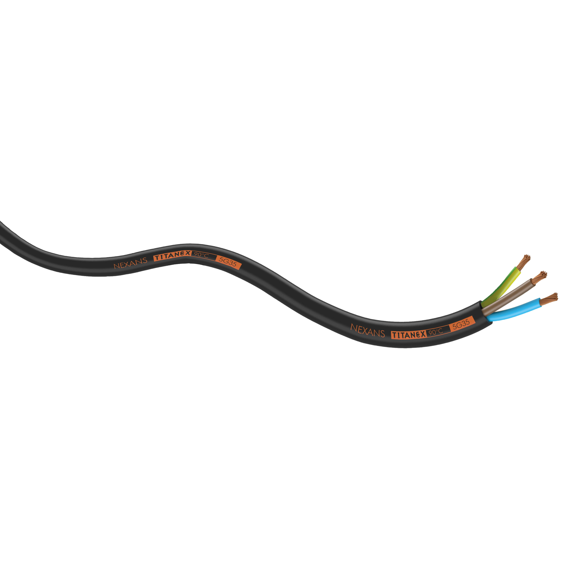 NEXANS Titanex Neoprene Cable, Black 1,5mm² 100-m-Rolle - 3x 1,5 mm² NEXANS Titanex Neoprene Cable, Black 1,5mm² 100-m-Rolle - 3x 1,5 mm²