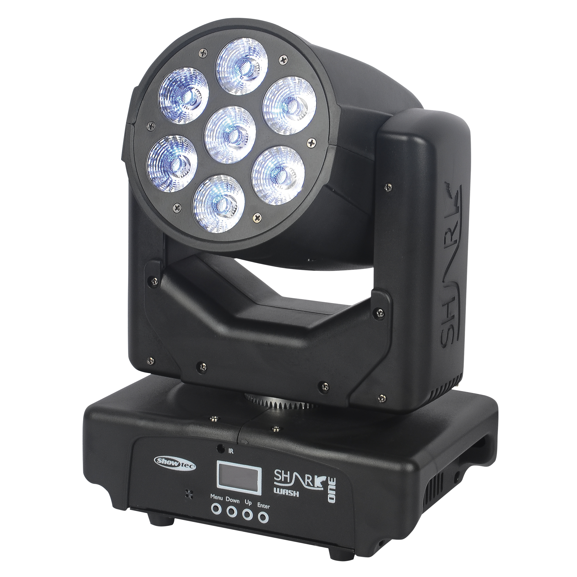 SHOWTEC Shark Wash One 7x 12 W RGBWA-UV LED Wash Moving Head 7x 12 W RGBWA-UV LED-Wash Moving Head SHOWTEC Shark Wash One 7x 12 W RGBWA-UV LED Wash Moving Head 7x 12 W RGBWA-UV LED-Wash Moving Head