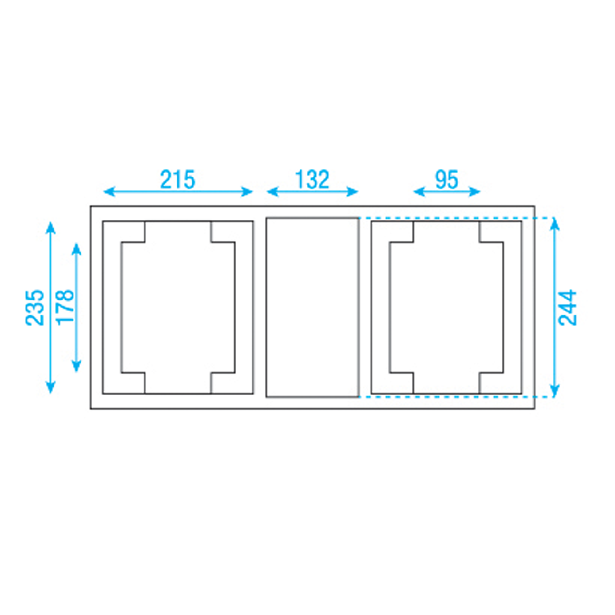 SHOWTEC Case for 2x Phantom 65 Value Line