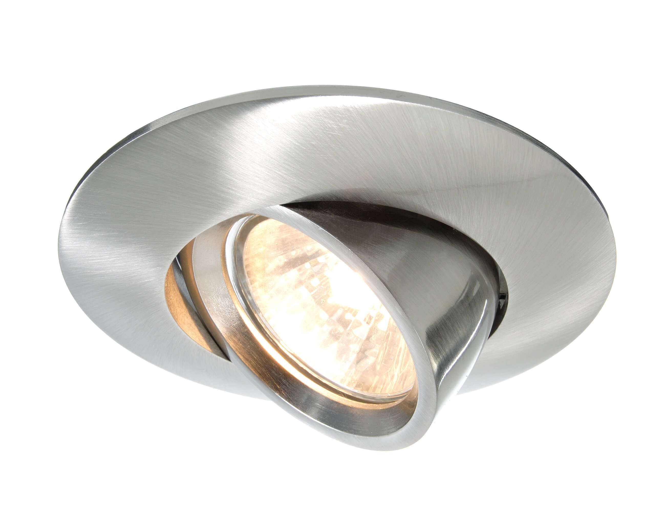 Swing Round, Tilt, 1x max 50 W MR16, Silber