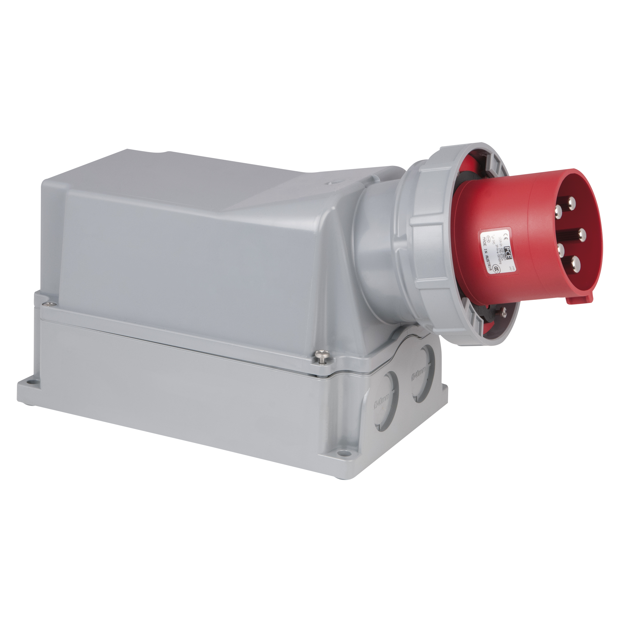 PCE CEE 125 A/400 V 5P Wallmount - Male Rot - IP67 PCE CEE 125 A/400 V 5P Wallmount - Male Rot - IP67