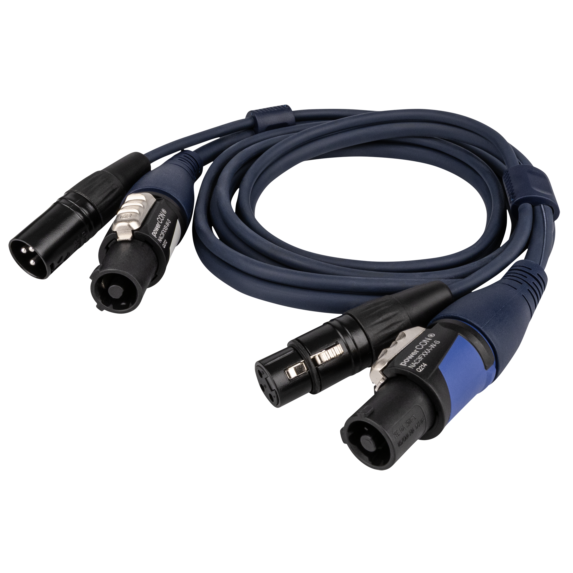 DAP powerCON/XLR M - powerCON/XLR F - DMX / Power 3 m 3 m