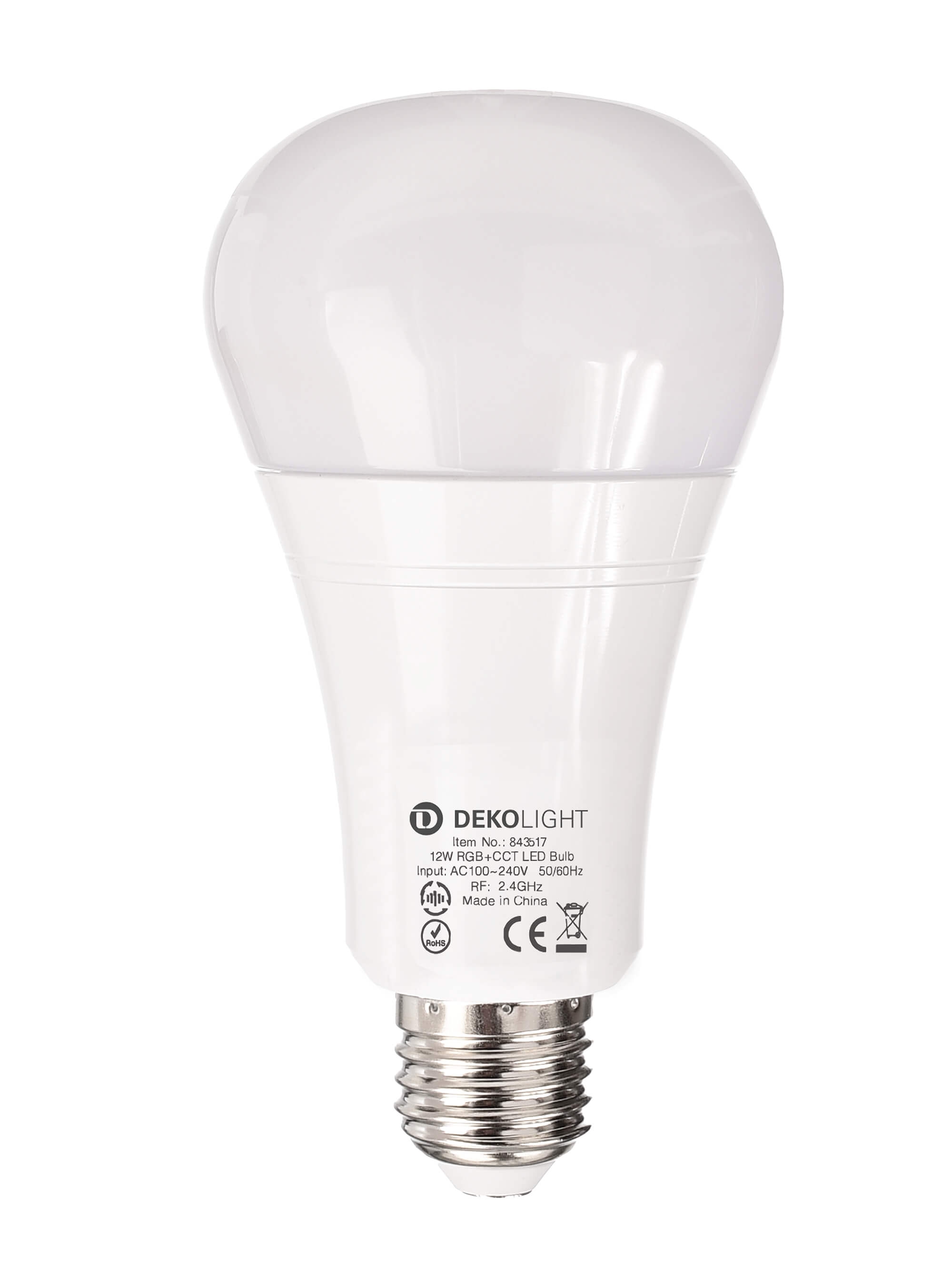 RF-smart, E27, RF, 12 W, RGB+2700-6500 K, 220 Grad