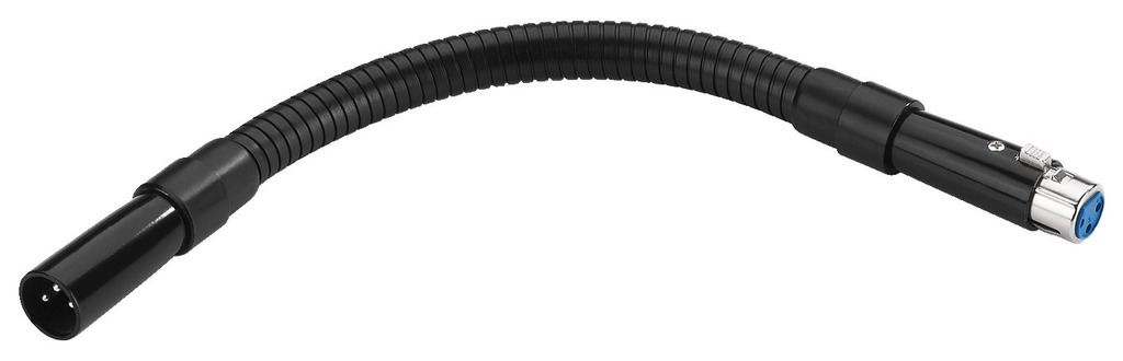 MONACOR GN-10XLR/SW Schwanenhals, XLR, 300 mm