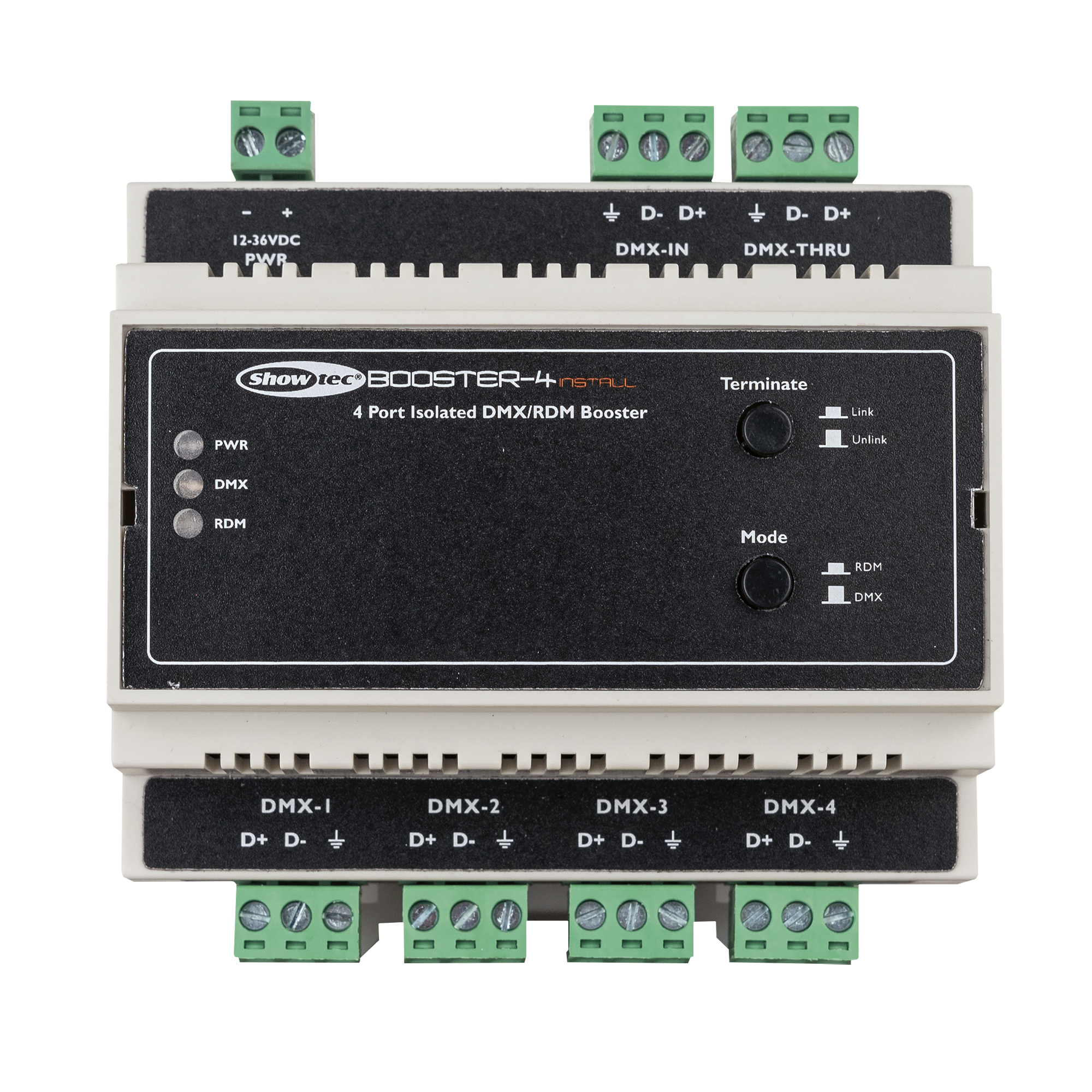 SHOWTEC Booster-4 Install DIN Rail DIN-rail SHOWTEC Booster-4 Install DIN Rail DIN-rail