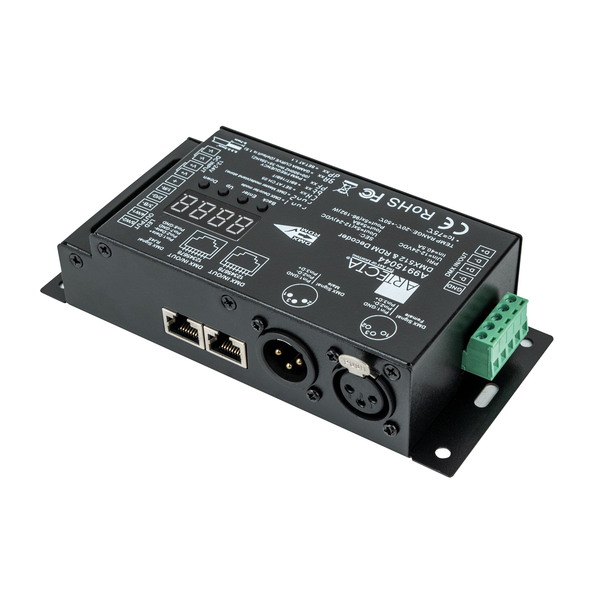 ARTECTA LED DIM-5 RDM 5 Kanäle, Neutrik, XLR, 3-polig & RJ45 ARTECTA LED DIM-5 RDM 5 Kanäle, Neutrik, XLR, 3-polig & RJ45