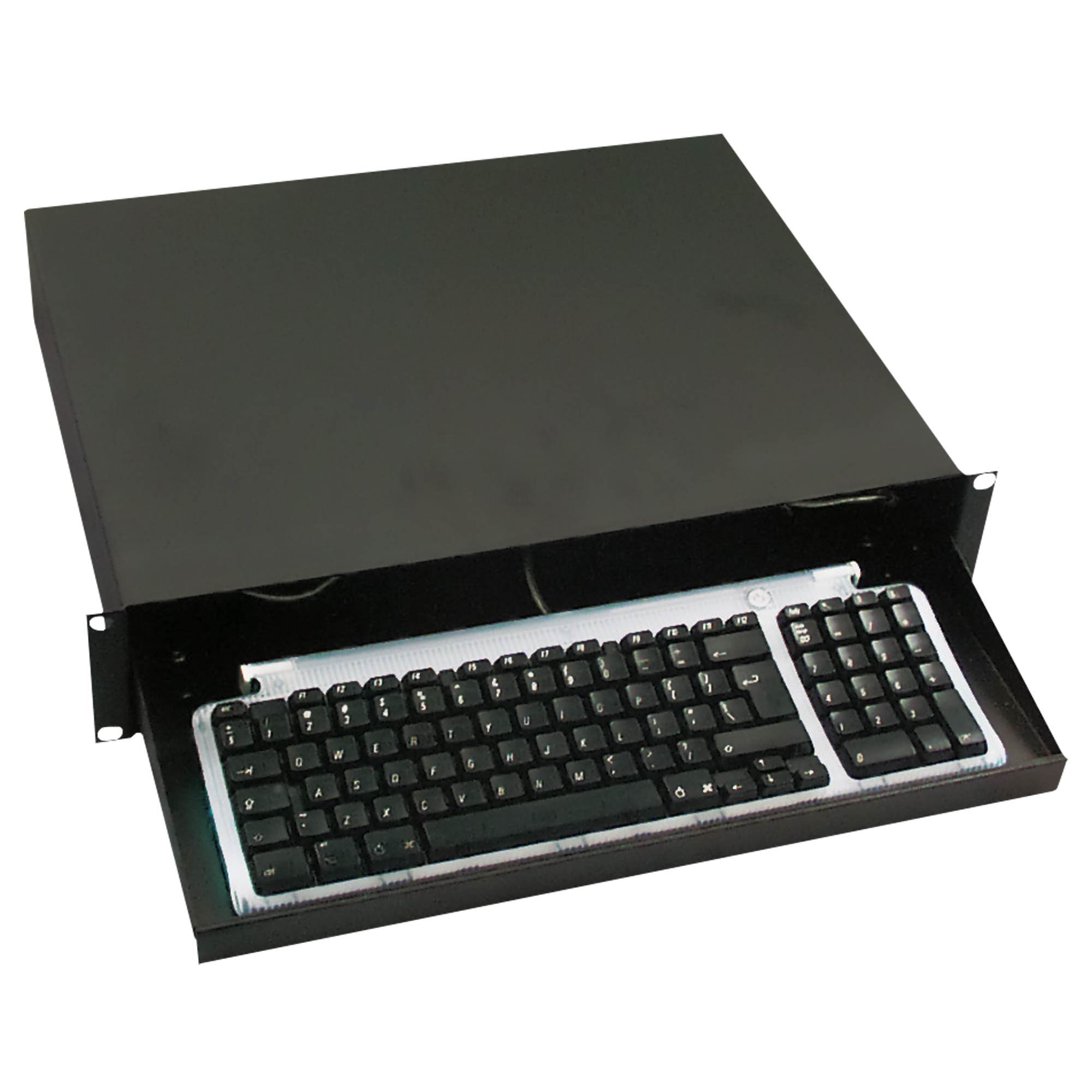 SHOWGEAR 19 Inch Keyboard Drawer 2U - Panel for Computer Keyboard Tastaturablage