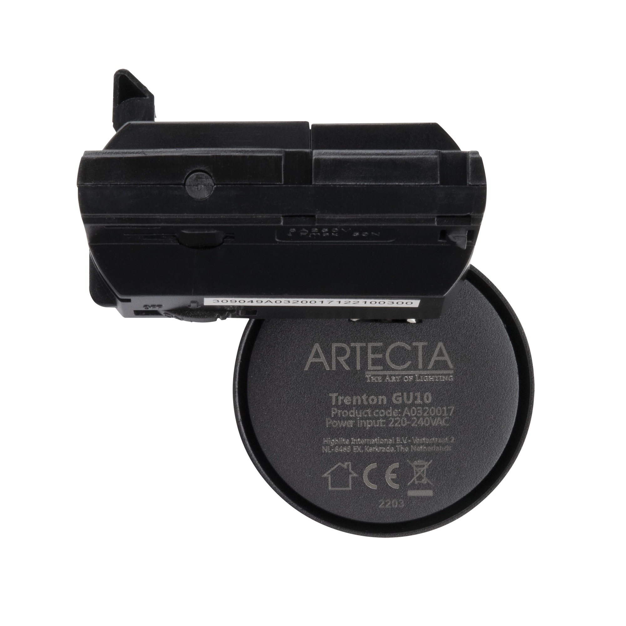 ARTECTA Trenton GU10 Track Light Schwarz - 1-Phase ARTECTA Trenton GU10 Track Light Schwarz - 1-Phase