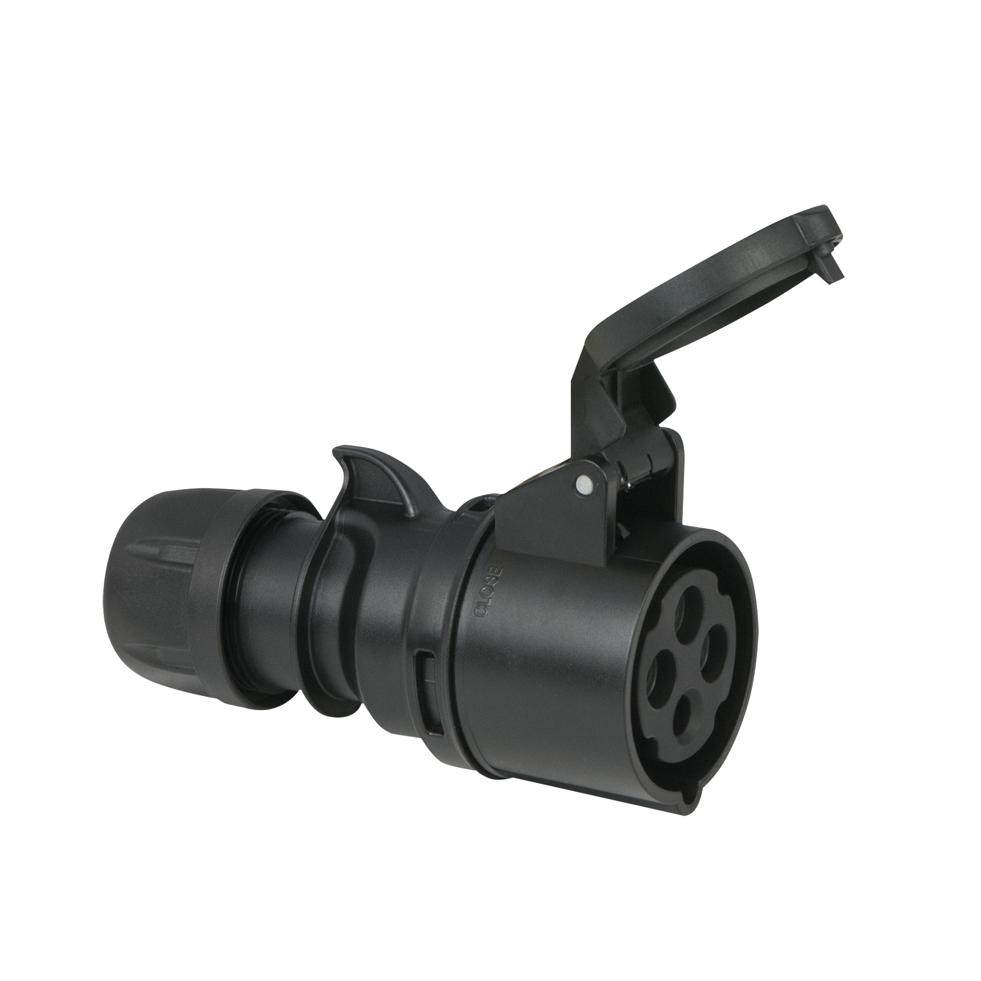 PCE CEE 16 A/400 V 4P Plug Female Black, Screw Terminal Schwarz - IP44 PCE CEE 16 A/400 V 4P Plug Female Black, Screw Terminal Schwarz - IP44