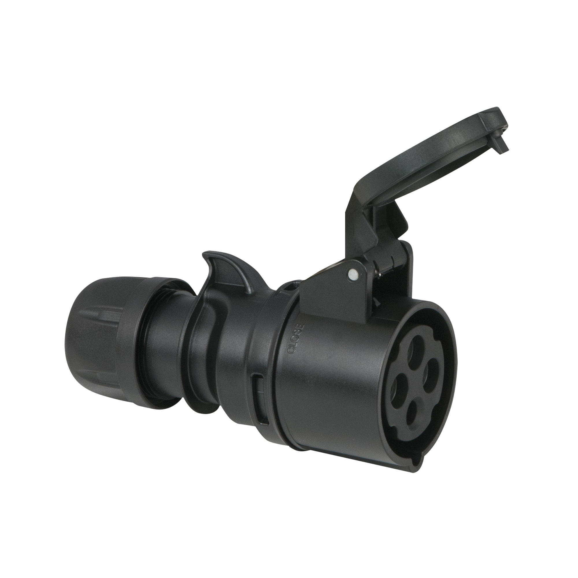 PCE CEE 16 A/400 V 4P Plug Female Black, Screwless squich Schwarz - Turbo Terminal - screwless - IP44 PCE CEE 16 A/400 V 4P Plug Female Black, Screwless squich Schwarz - Turbo Terminal - screwless - IP44
