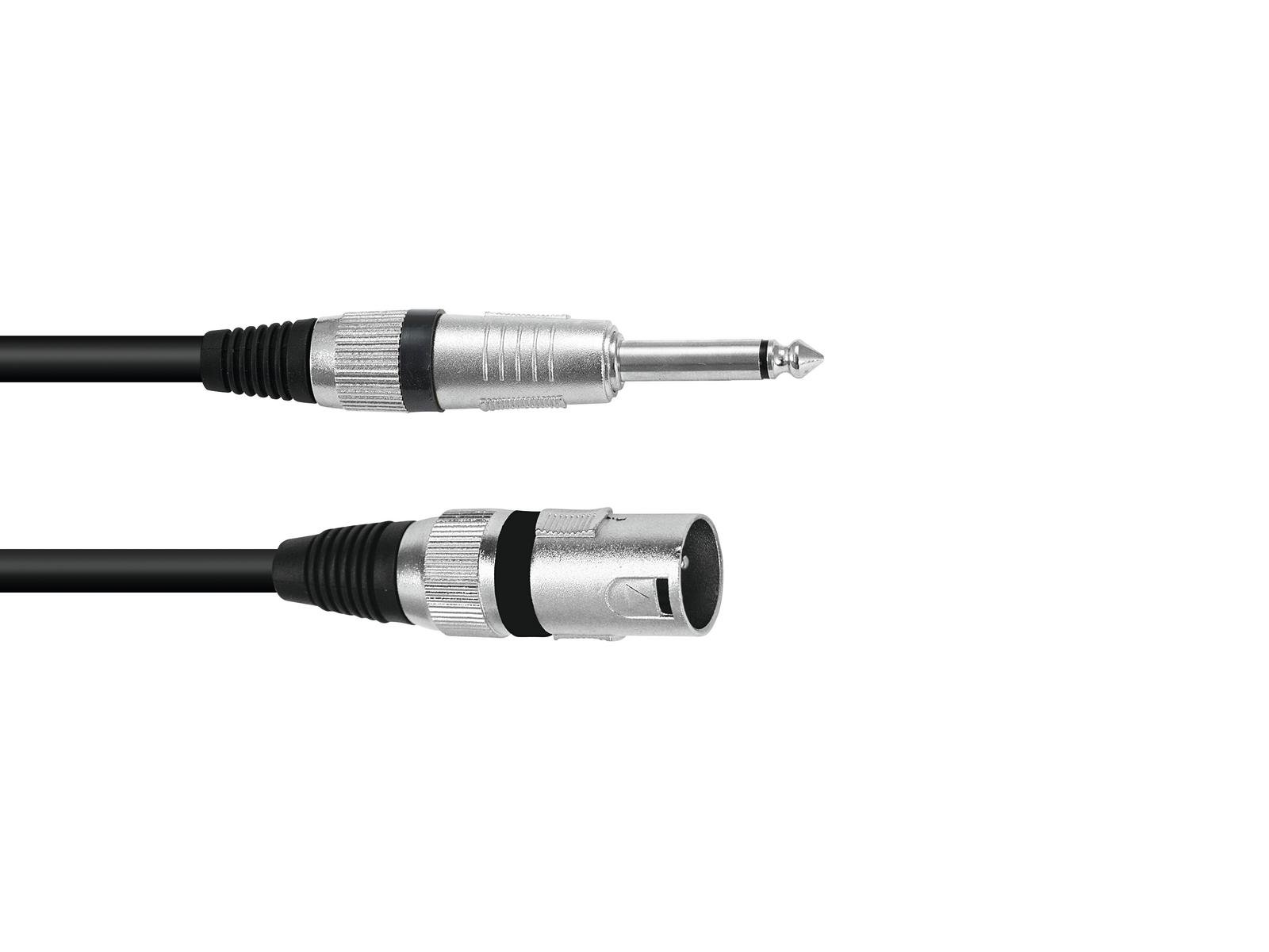OMNITRONIC Adapterkabel XLR(M)/Klinke mono 5m sw OMNITRONIC Adapterkabel XLR(M)/Klinke mono 5m sw