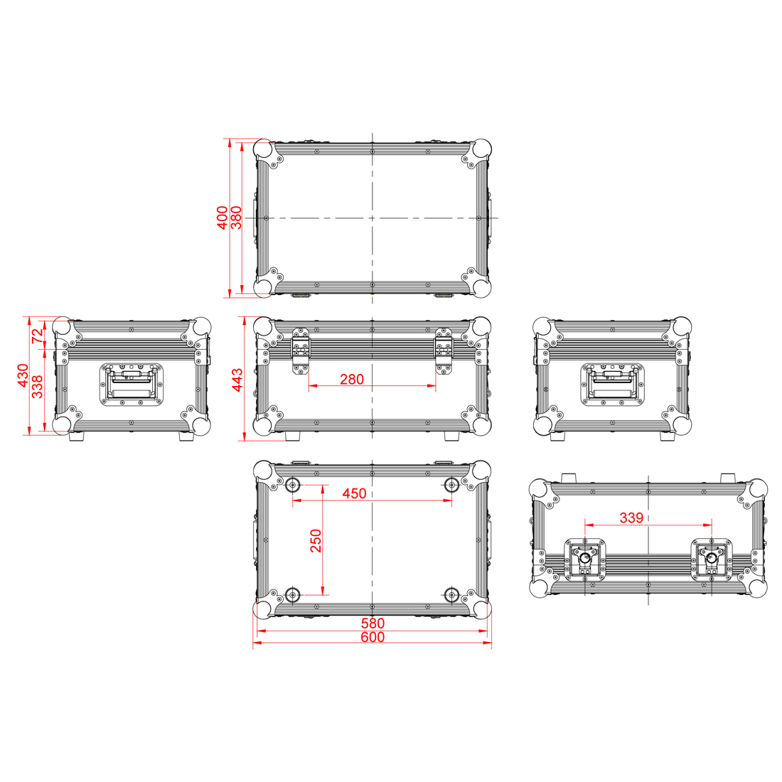 ACF-PW/Road Case M 9mm ACF-PW/Road Case M 9mm