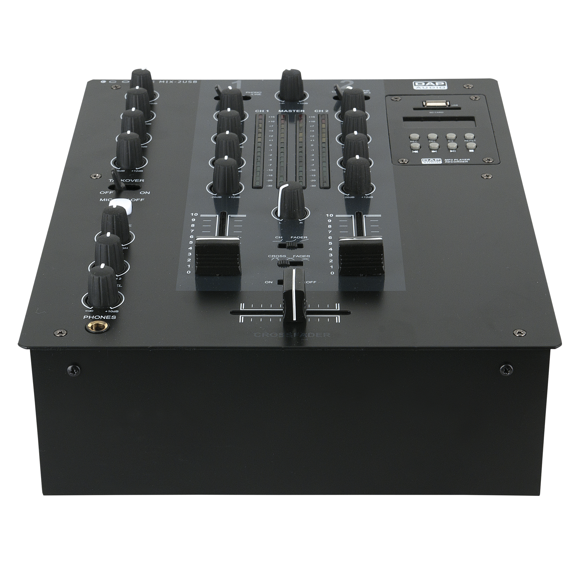 DAP CORE MIX-2 USB Zweikanal-DJ-Mixer mit USB-Schnittstelle