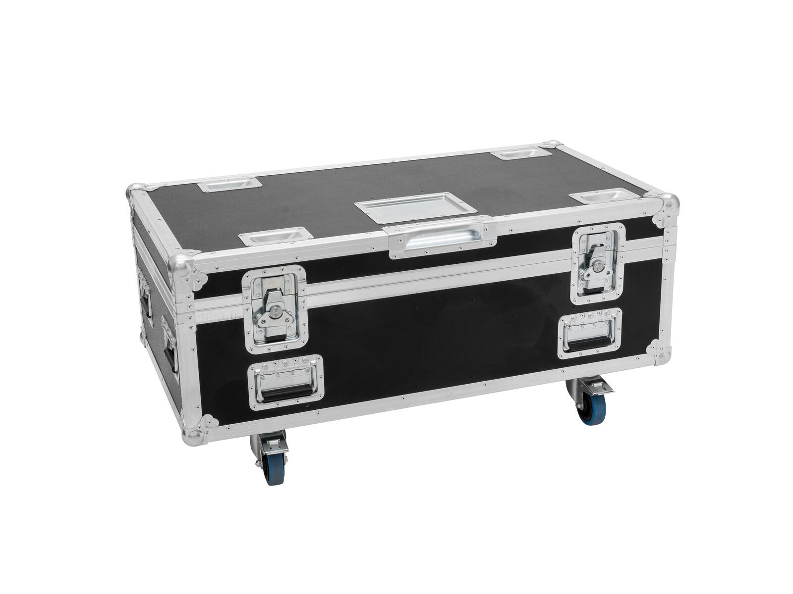 ROADINGER Flightcase HIGHLINE 4x Multiflood Pro IP SMD RGBW Strobe/Wash MK2, mit Rollen