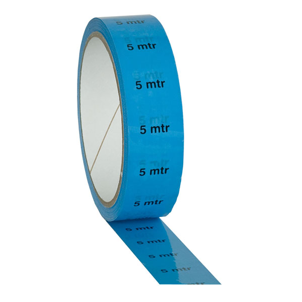 Showgear Marker / Indicator Tape "5 m" Markierung, blau