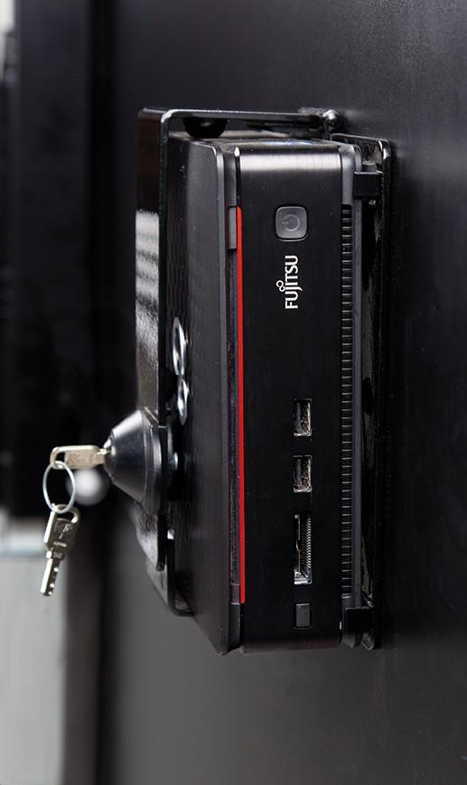 celexon Fujitsu Esprimo Q-serie (Q556, -558, -910, -957) Mini PC-Halterung für Displayständer Expert Serie 