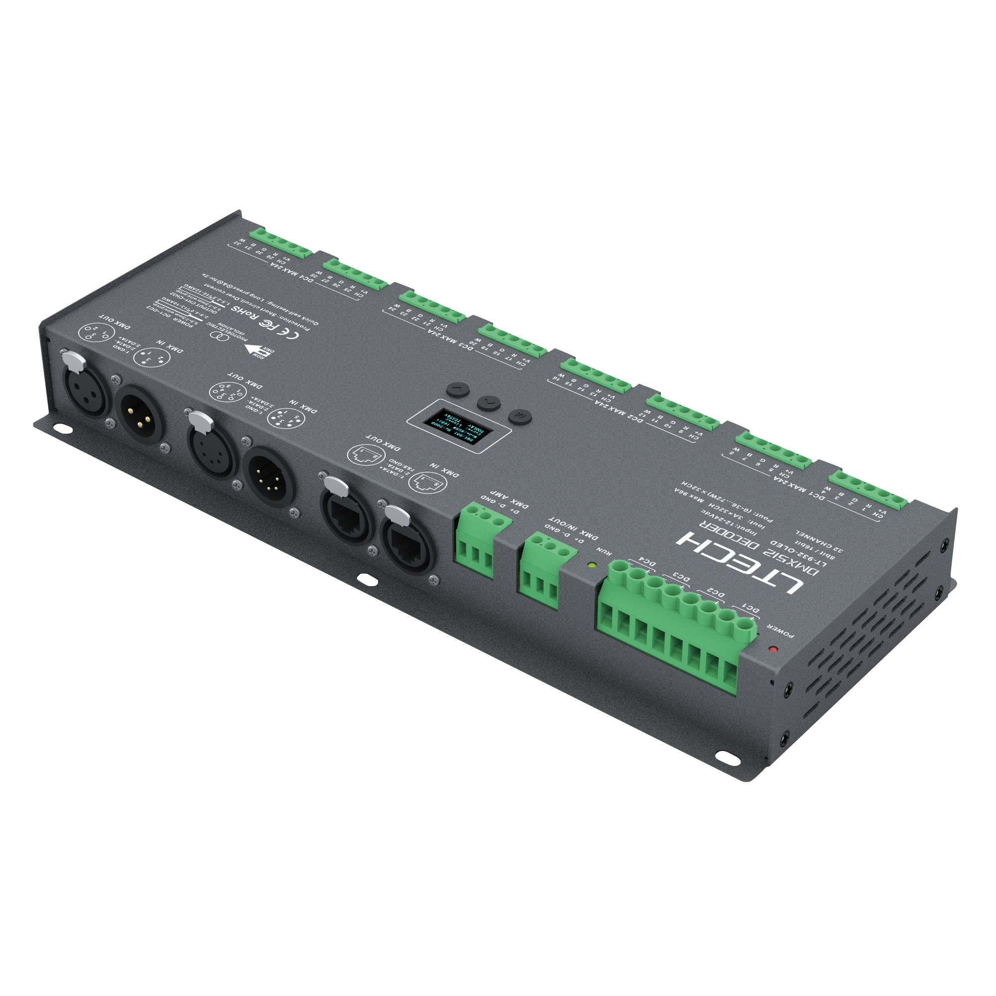 LTECH DMX LED Driver 32 Kanäle × 3 A