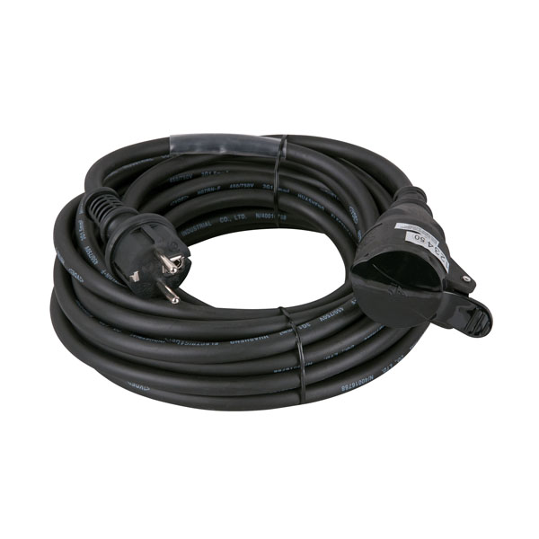 DAP Schuko-Schuko Extension cable 3 x 1.5 mm² 5 m, 3 x 1,5 mm²