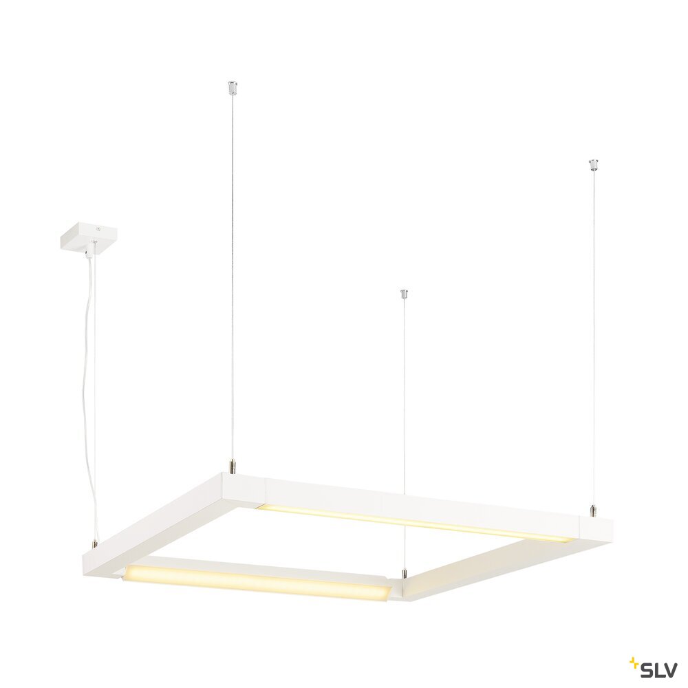 OPEN GRILL LED, Double Twist Pendelleuchte, eckig, weiss OPEN GRILL LED, Double Twist Pendelleuchte, eckig, weiss