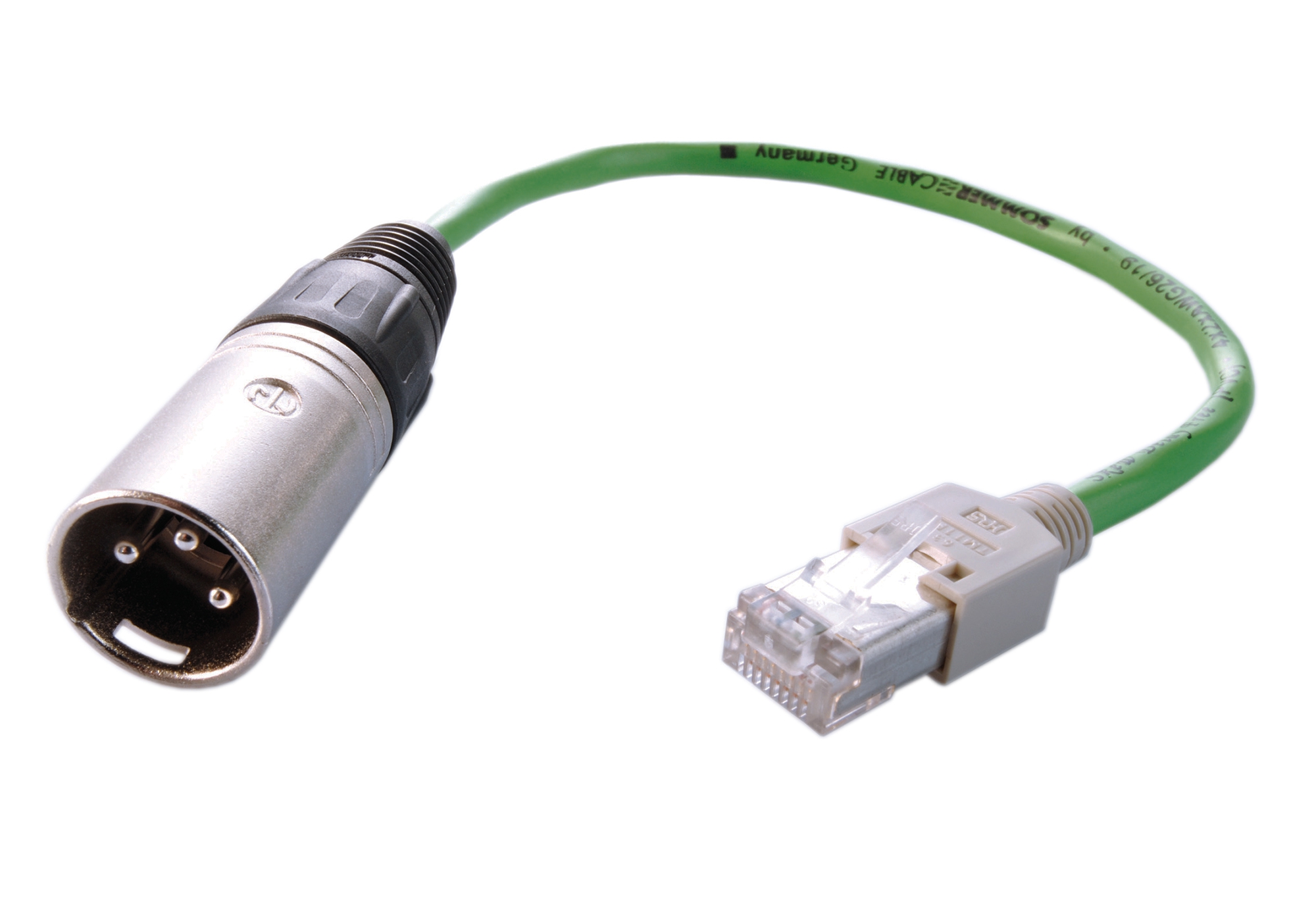 DMX Adapterkabel CAT5 auf DMX XLR Stecker