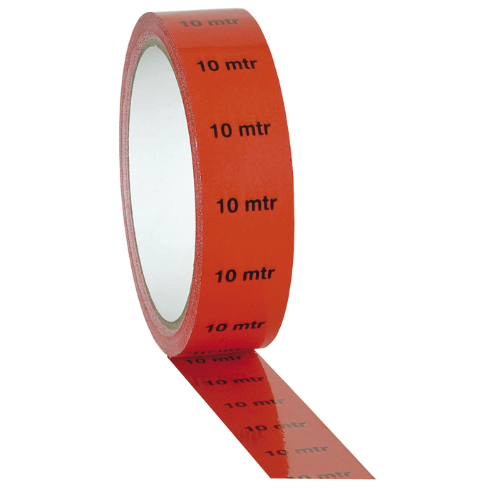 Showgear Marker / Indicator Tape "10 m" Markierung - rot