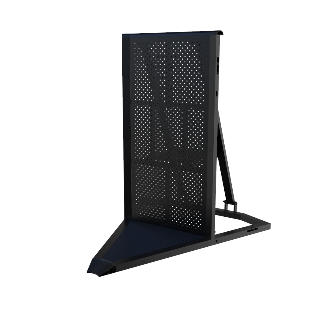 Crash Barrier - Ecke 45° negativ BLACK