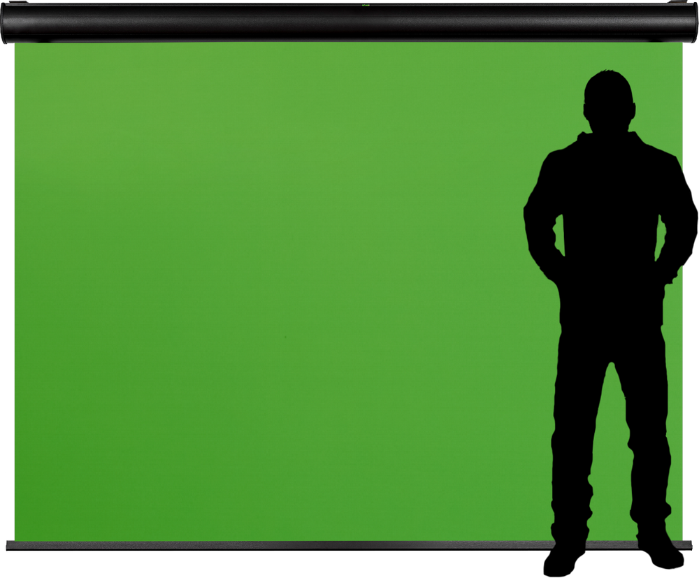 celexon Motor Chroma Key Green Screen 300 x 225 cm