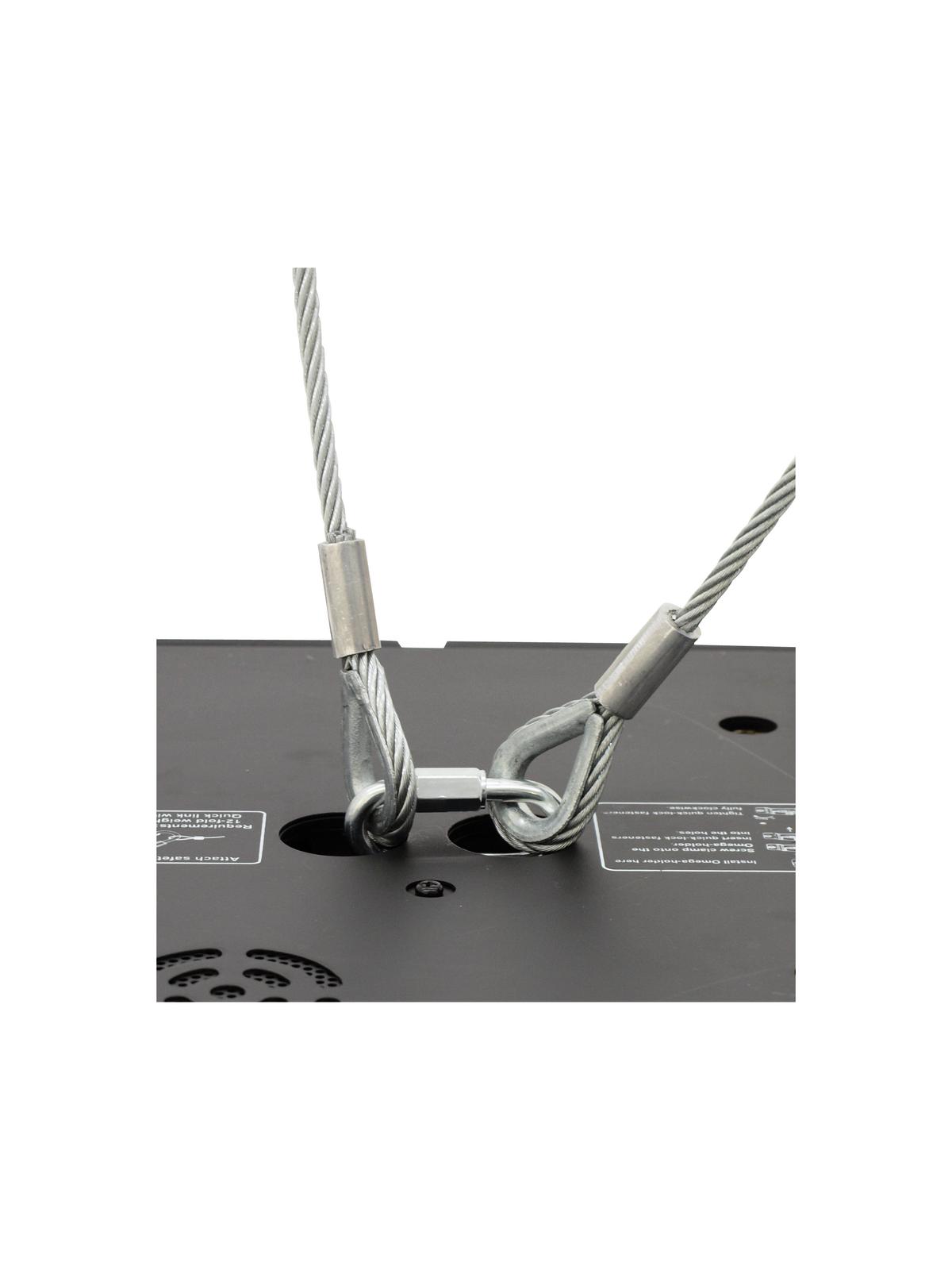 EUROLITE Sicherungsseil AG-5 3x600mm bis 5kg sil EUROLITE Sicherungsseil AG-5 3x600mm bis 5kg sil