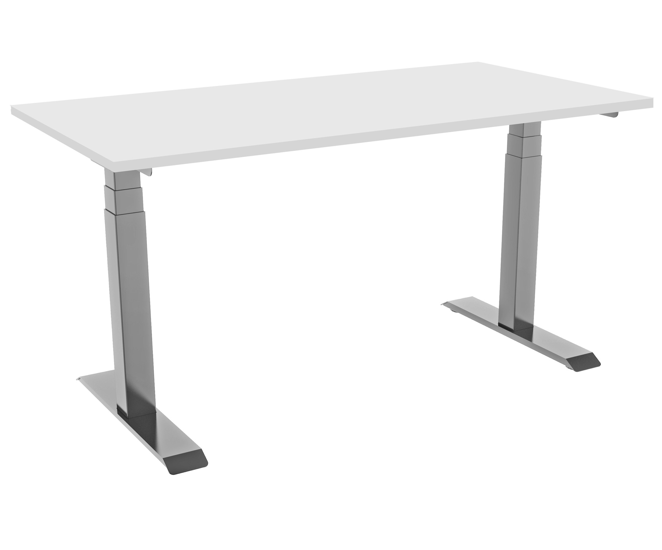 celexon elektrisch höhenverstellbarer Schreibtisch Professional eAdjust-58123 - grau, inkl. Tischplatte 175 x 75 cm