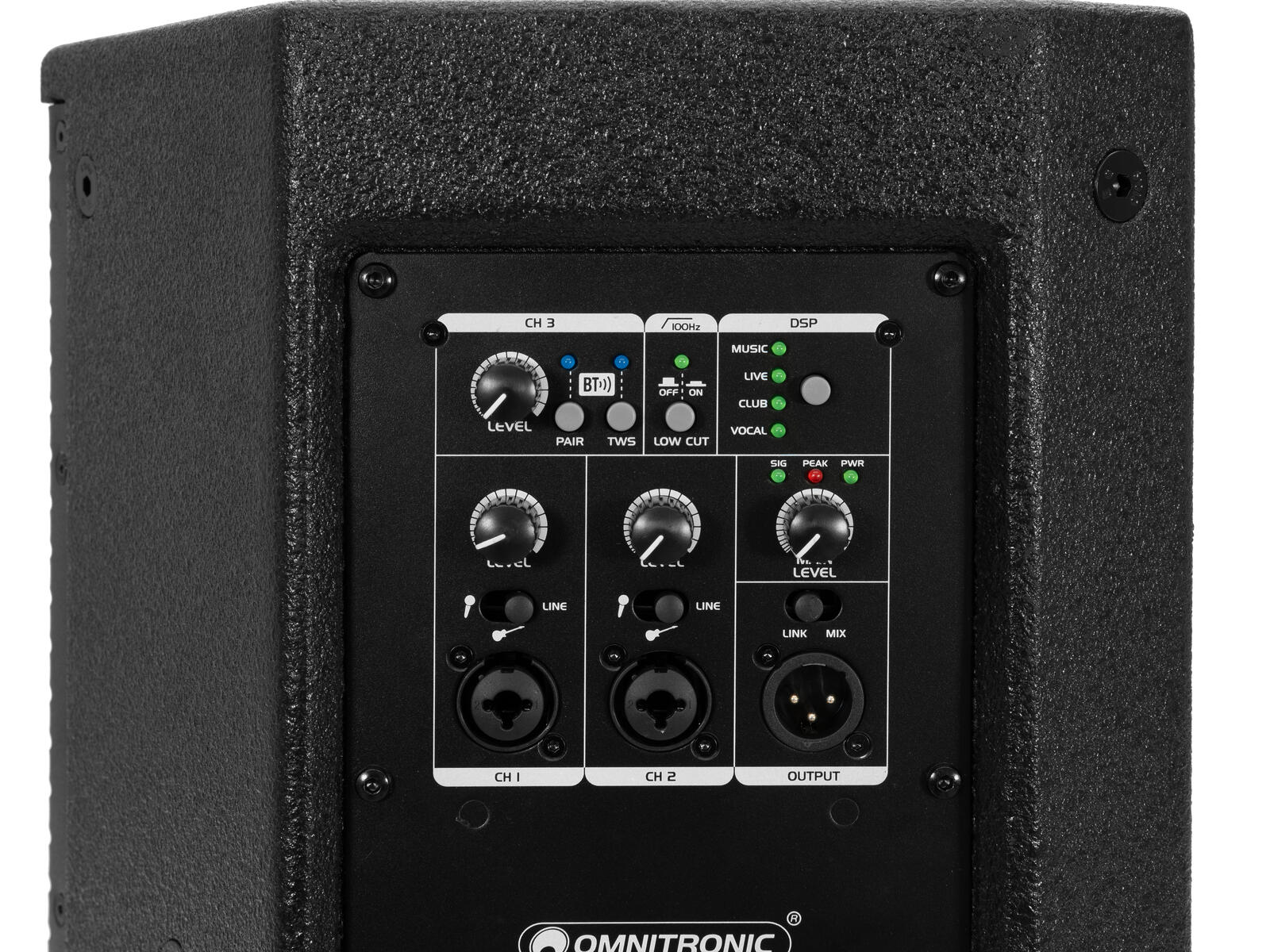 OMNITRONIC PAS-208A MK4 2-Wege-Top, aktiv, DSP, BT