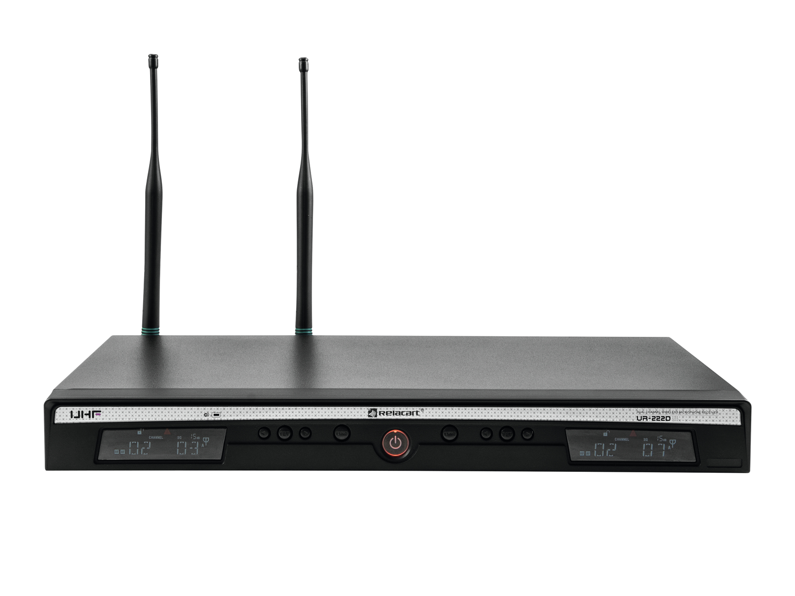 RELACART UR-222D 2-Kanal UHF-Empfänger 823-832 + 863-865 MHz RELACART UR-222D 2-Kanal UHF-Empfänger 823-832 + 863-865 MHz