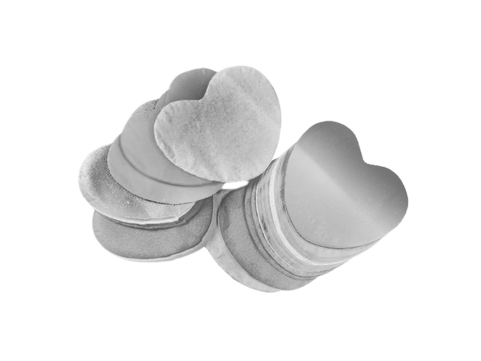 TCM FX Metallic Konfetti Herzen 55x55mm, silber, 1kg TCM FX Metallic Konfetti Herzen 55x55mm, silber, 1kg