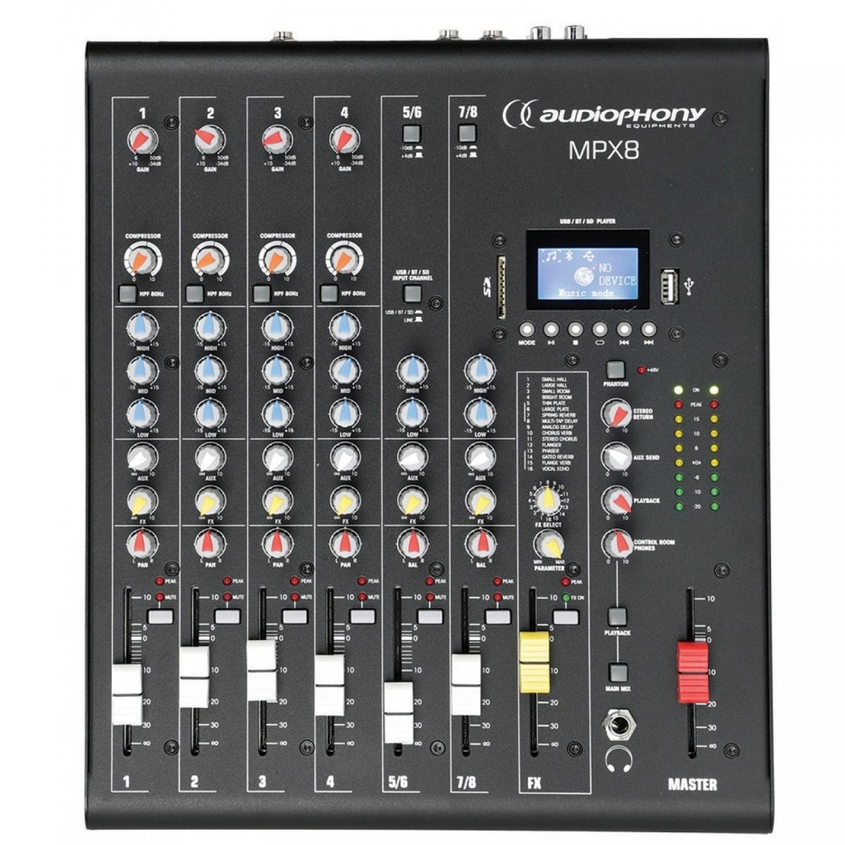 Audiophony MPX8 8-Kanal Mischpult