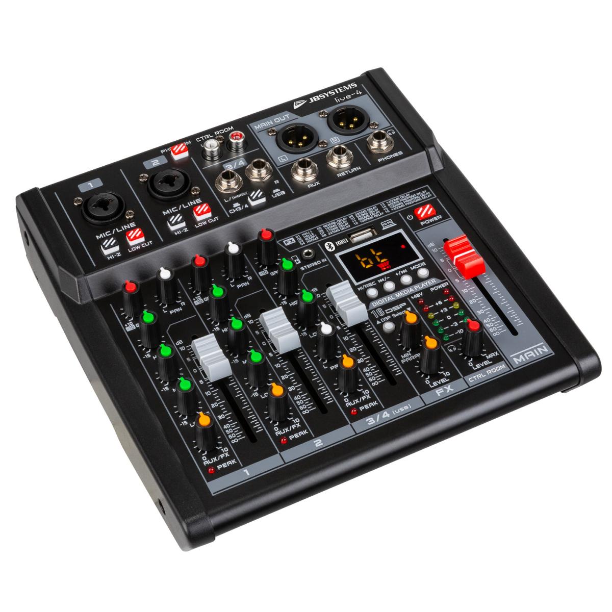 JB Systems LIVE-4 3-Kanal Mischpult