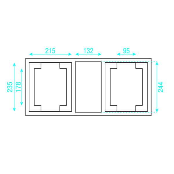 SHOWTEC Case for 2x Phantom 65 Value Line