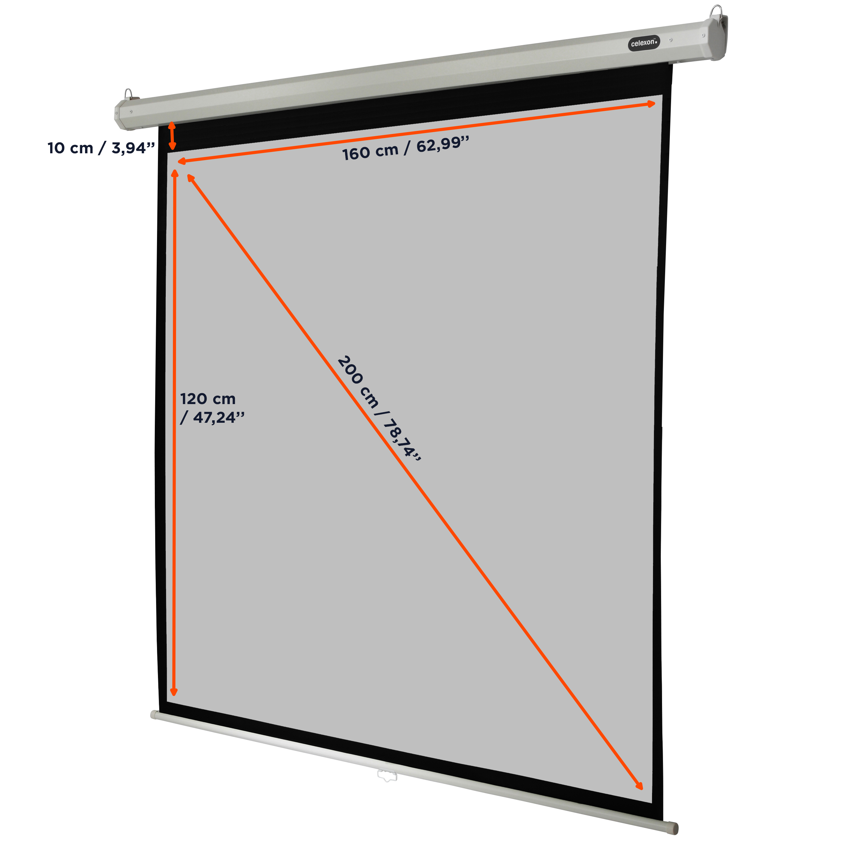 celexon Leinwand Rollo Economy 160 x 120 cm