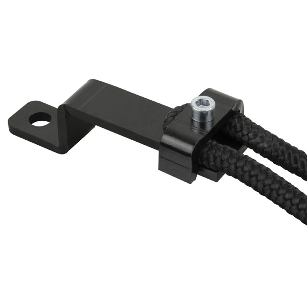 Wentex Eurotrack - Rope Connector straight für Heavy Duty Runner - schwarz
