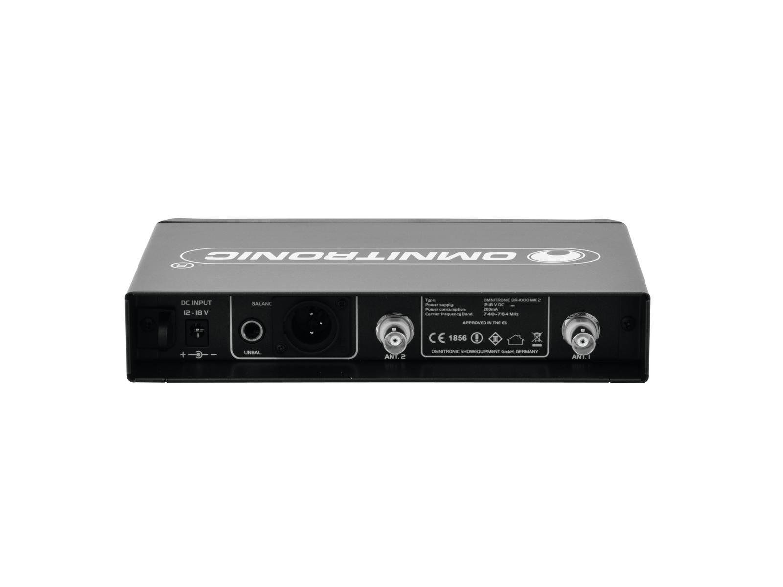 OMNITRONIC DR-1000 MK2 Funkempfänger OMNITRONIC DR-1000 MK2 Funkempfänger