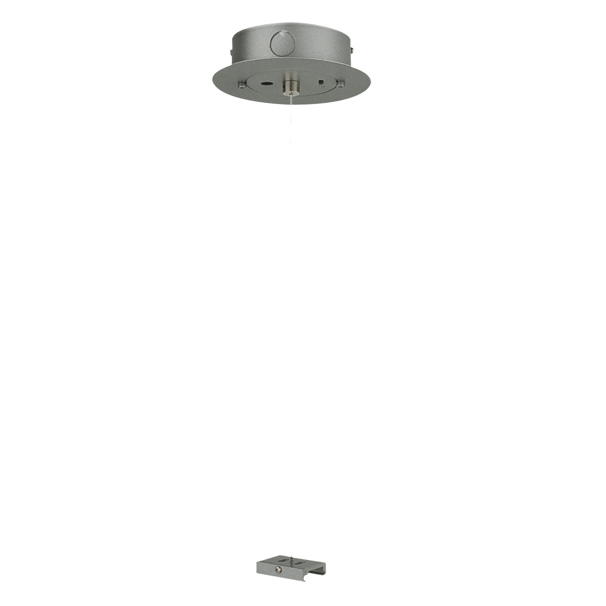 ARTECTA 3-Phase Ceiling Suspension Kit Silber (RAL9006) - mit max. 1500mm Stahldraht