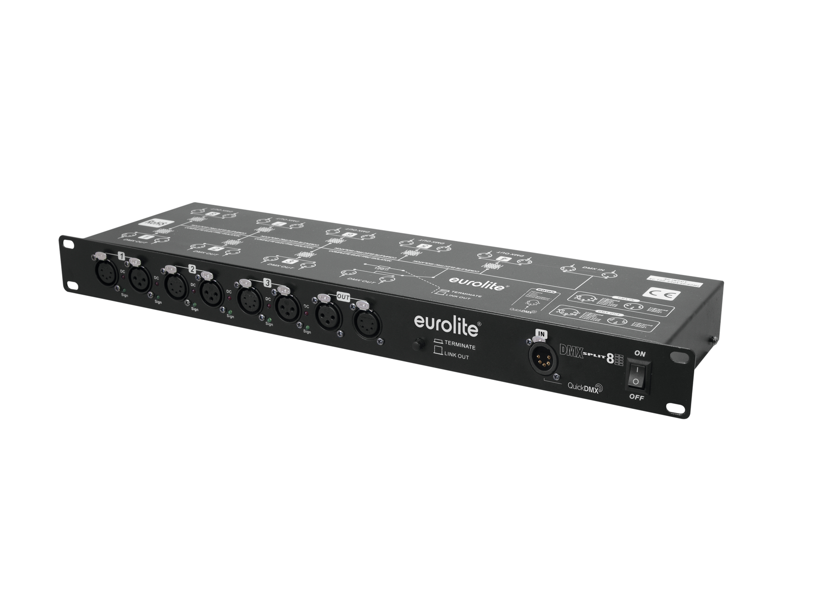 EUROLITE DMX Split 8X Splitter EUROLITE DMX Split 8X Splitter