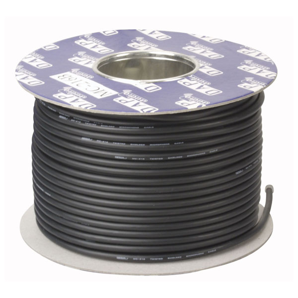 DAP MC-216 Schwarzes Mic/Line-Kabel - 100-m-Rolle DAP MC-216 Schwarzes Mic/Line-Kabel - 100-m-Rolle