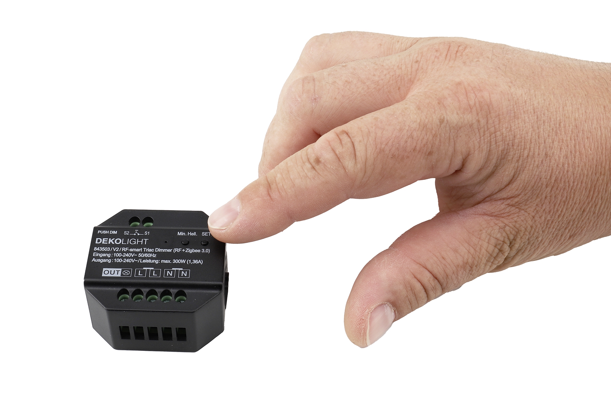 RF-smart, Triac-Dimmer, 230V, 300W, IP20 RF-smart, Triac-Dimmer, 230V, 300W, IP20