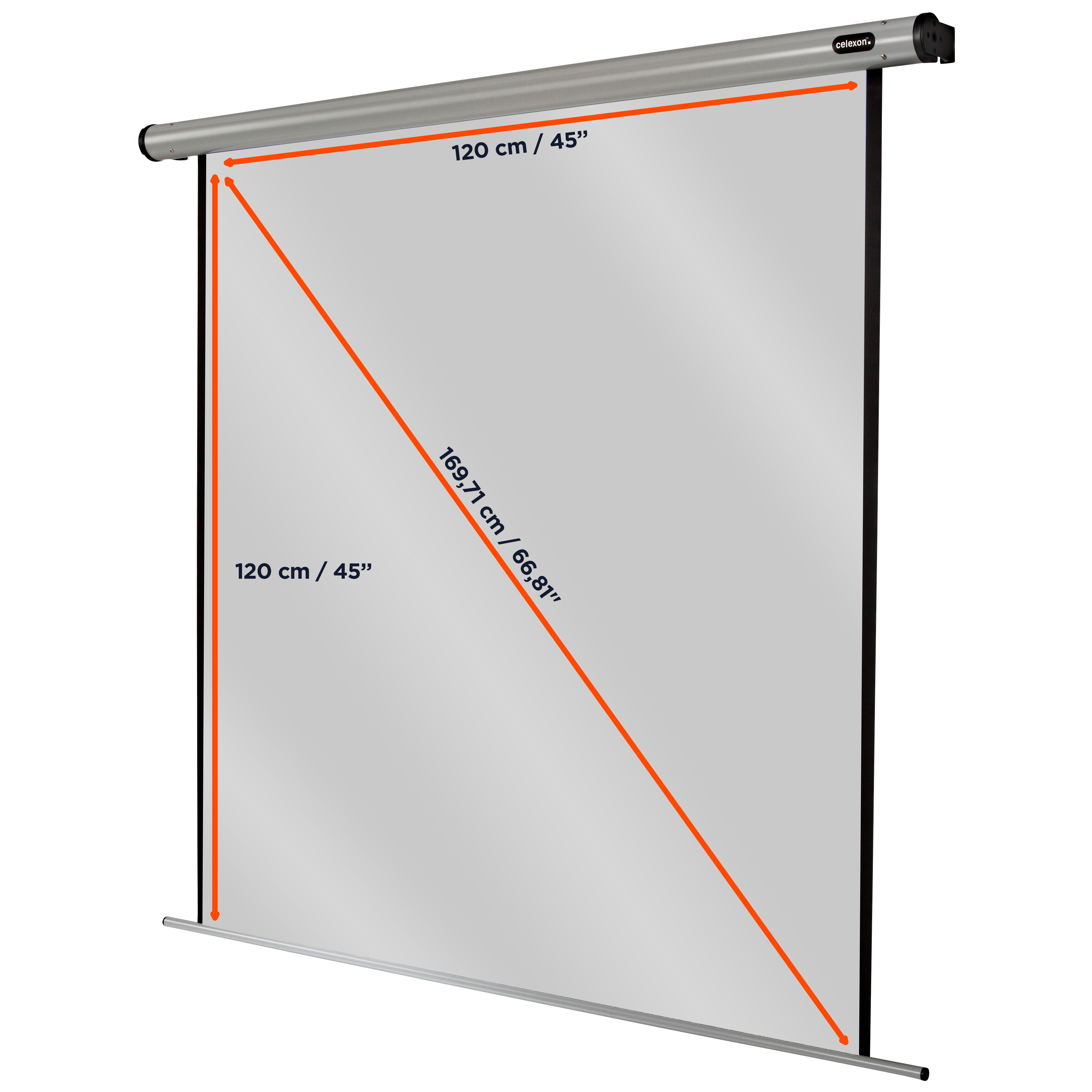 celexon Leinwand Motor HomeCinema 120 x 120 cm