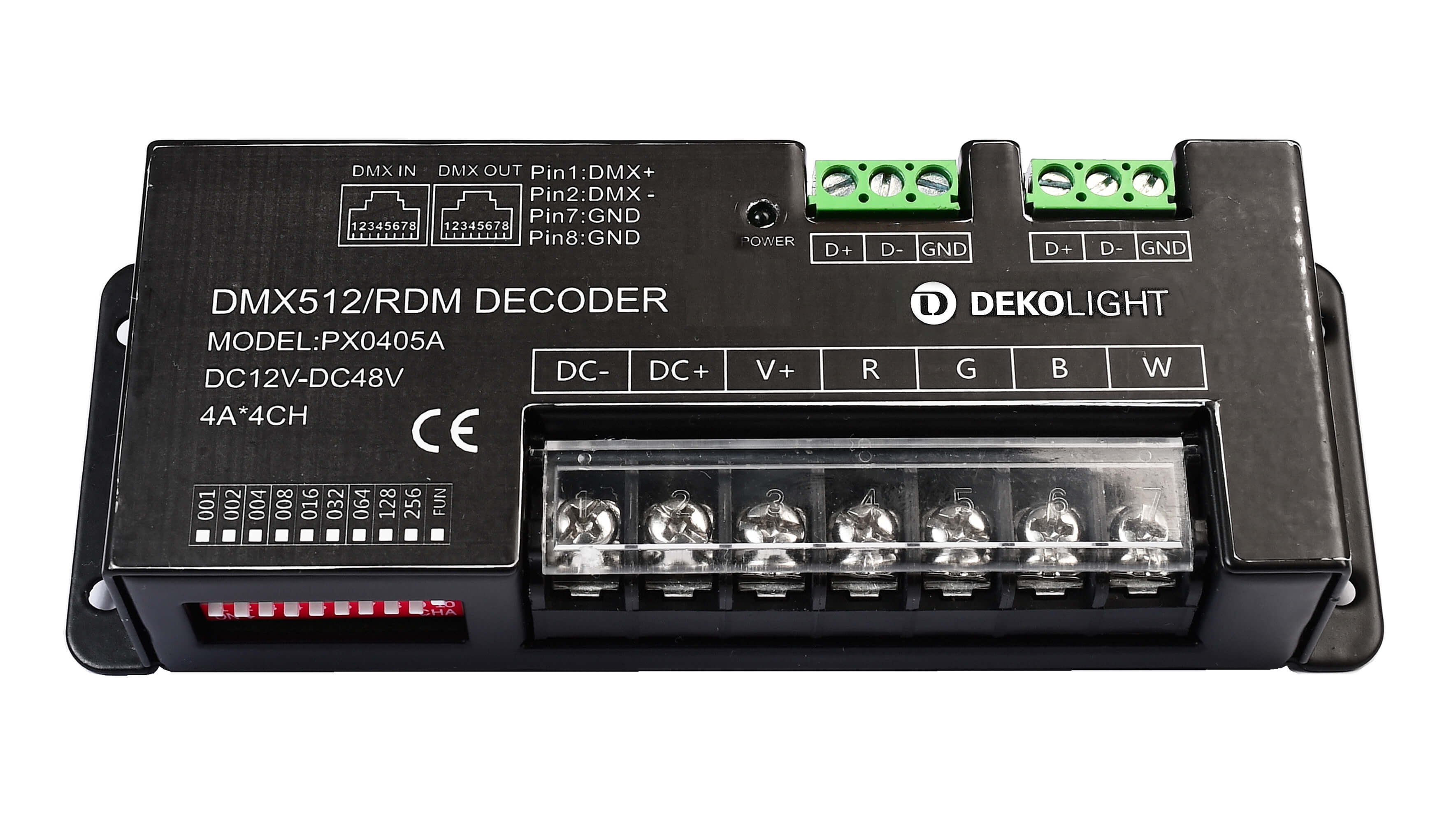 LED DMX Dimmer 4 Kanal / 12-48V